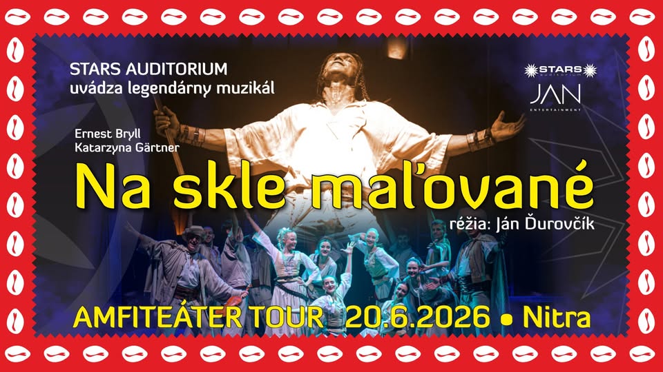 Na skle maľované Amfiteáter Tour