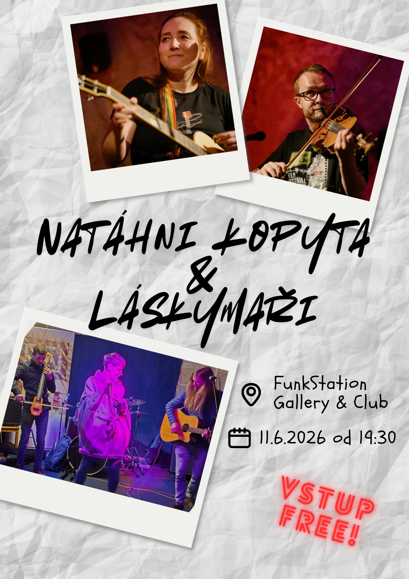NATÁHNI KOPYTA & LÁSKYMAŘI | FUNKSTATION GALLERY & CLUB