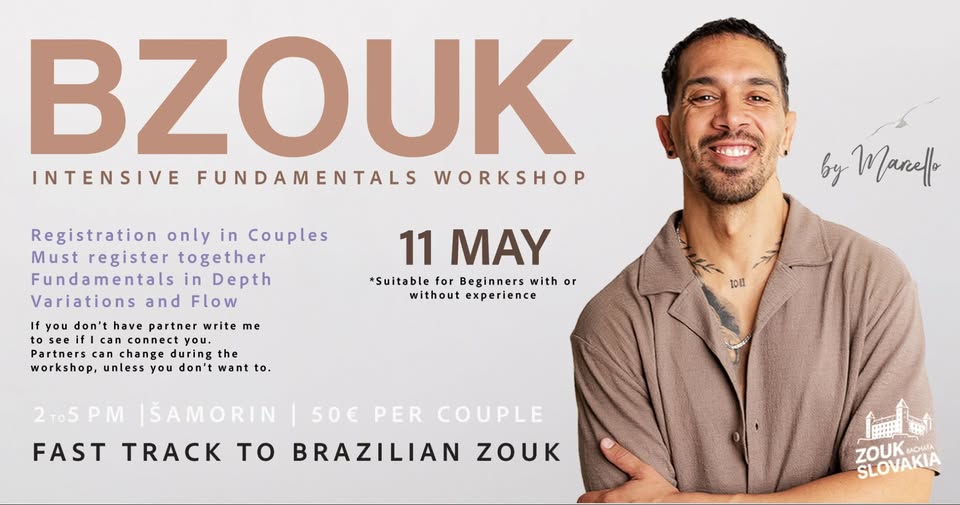 Brazilian Zouk Intensive Fundamentals Workshop by Marcello