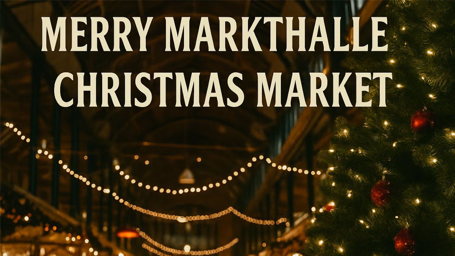 Vegan-friendly Christmas Market at Merry Markthalle