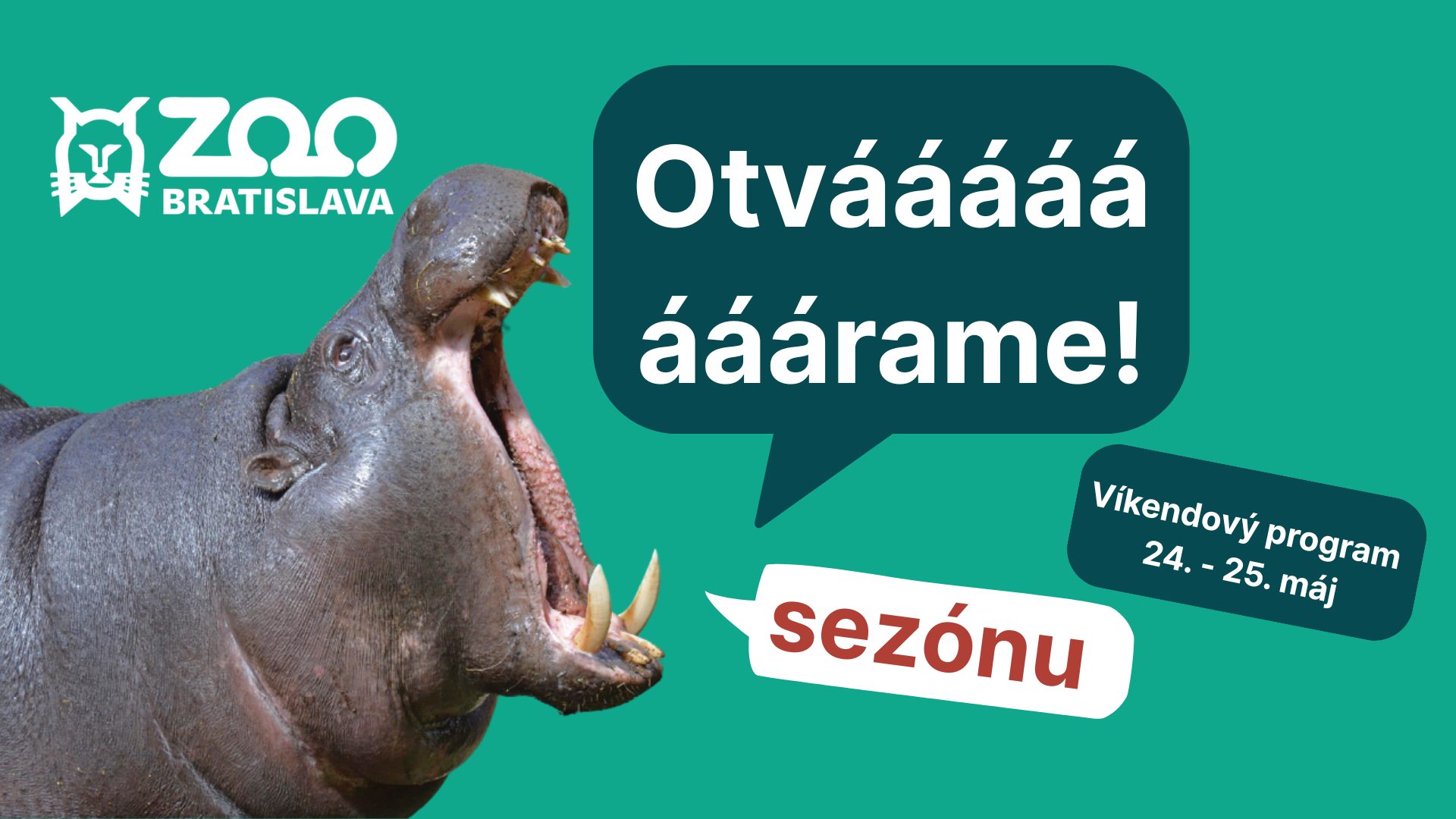 Otváááááááárame sezónu - víkendový program 24. - 25. máj
