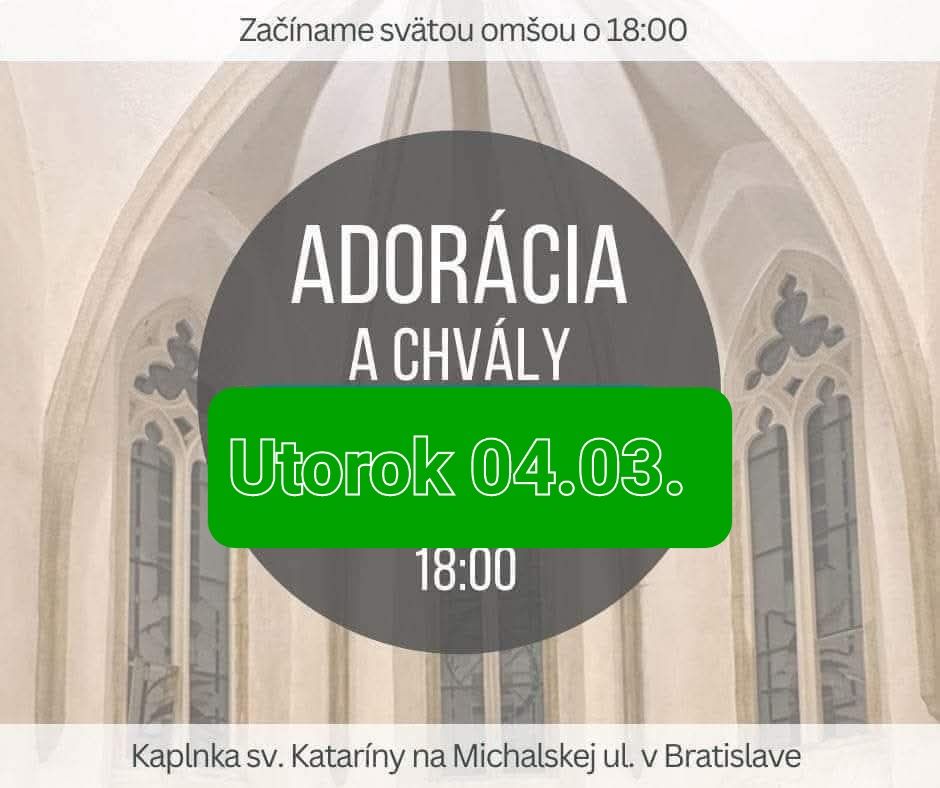 Adorácia s chválami 🙏