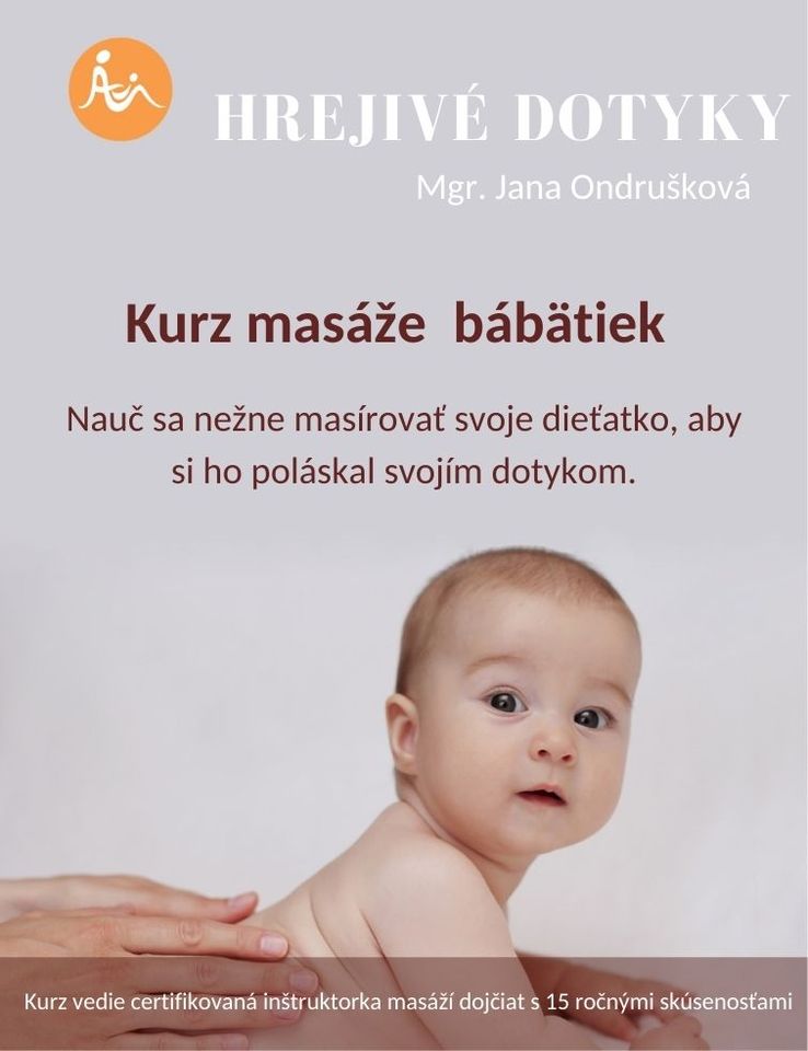 Hrejivé Dotyky- rodičovský kurz masáže bábätiek