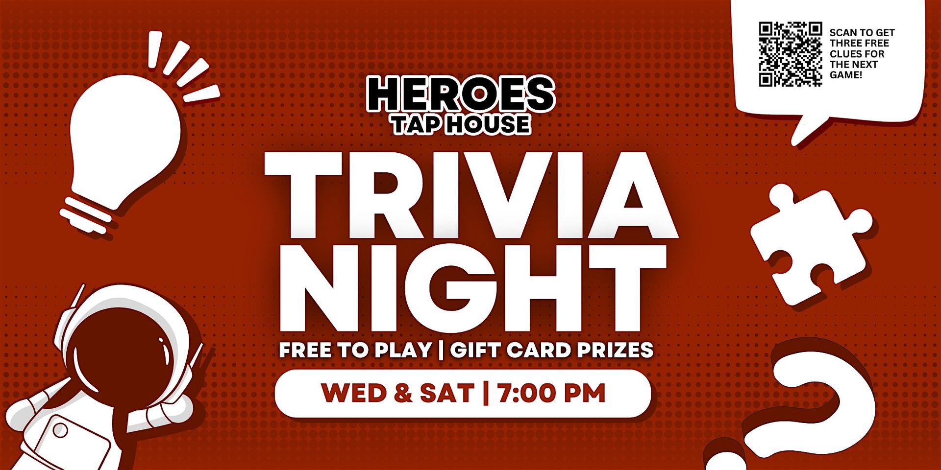 Trivia Night at Heroes Tap House Salem