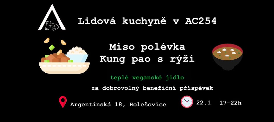 Lidová kuchyně v Holešovicích: Kung Pao s rýží & polévka Miso (all vegan 🍃🅥)