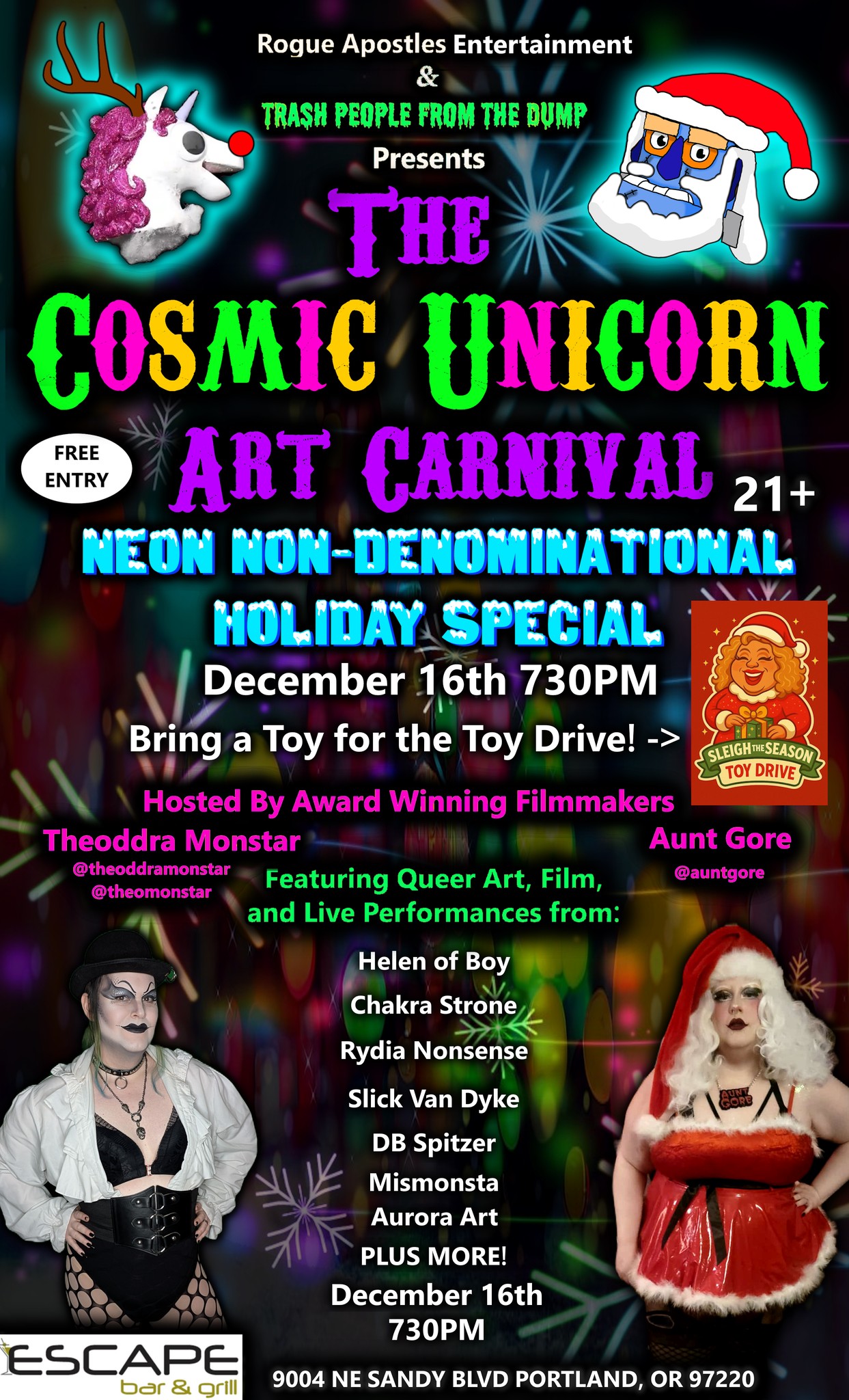 The Cosmic Unicorn Art Carnival December Special