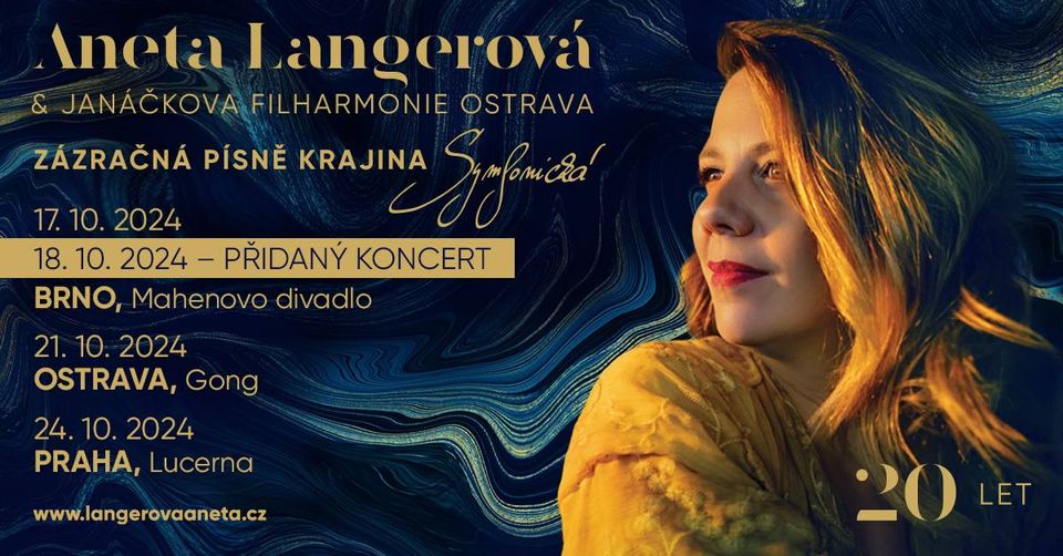 VYPRODÁNO! Aneta Langerová & JFO - Zázračná písně krajina 20 LET Symfonická | Brno