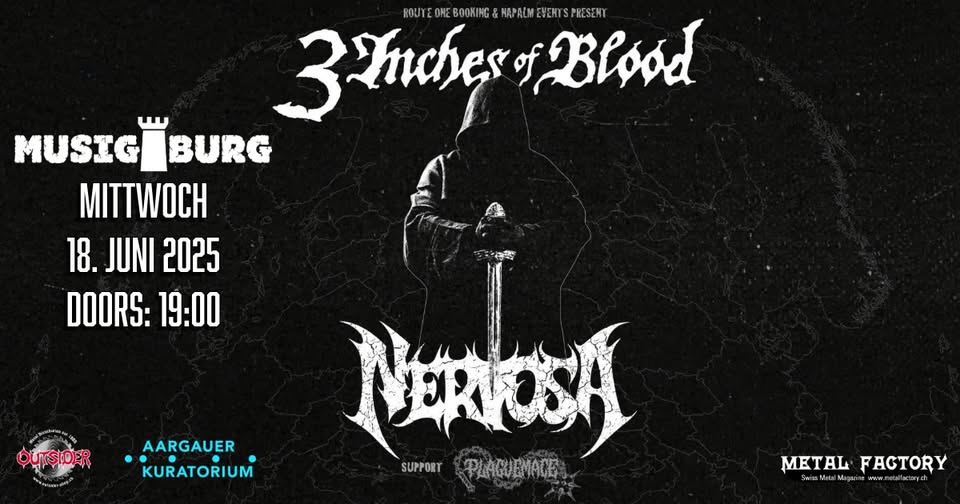 3 INCHES OF BLOOD x Nervosa Tour