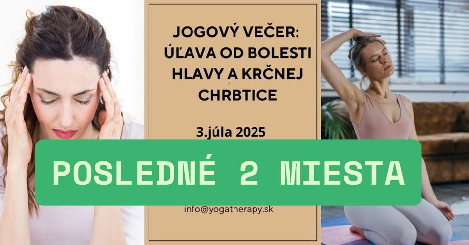 Jogový večer: Úľava od bolesti hlavy a krčnej chrbtice