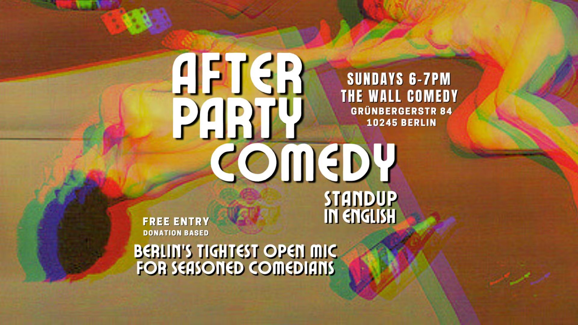 After Party Comedy: Sunday Standup in English at 6pm Friedrichshain