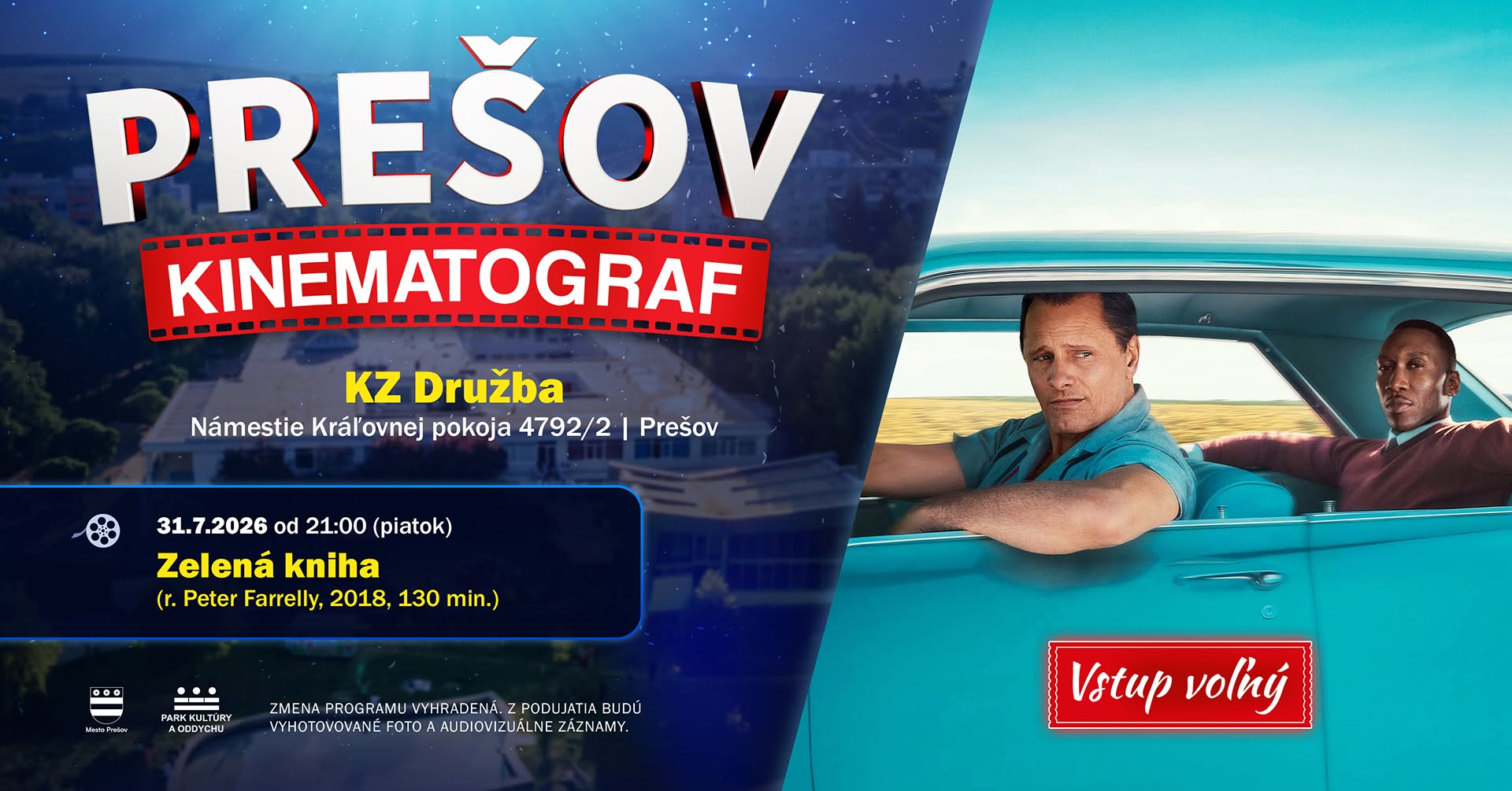 ZELENÁ KNIHA | GREEN BOOK | PREŠOV KINEMATOGRAF