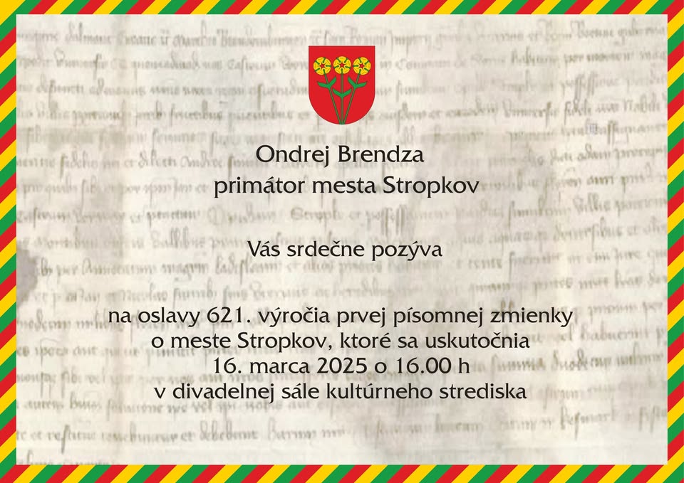 621. výročie mesta Stropkov