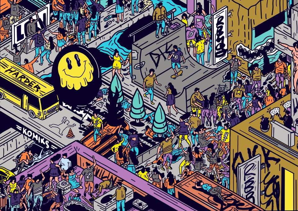 KOMIKS - Day & Night (Outdoor & Indoor), Future.666, Dj Swisherman, HulaHoop, LDSB and more...