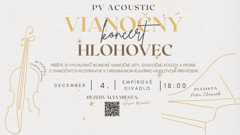 Victoria Linnen a Peter Zbranek: Vianočný koncert v Empírovom divadle Hlohovec