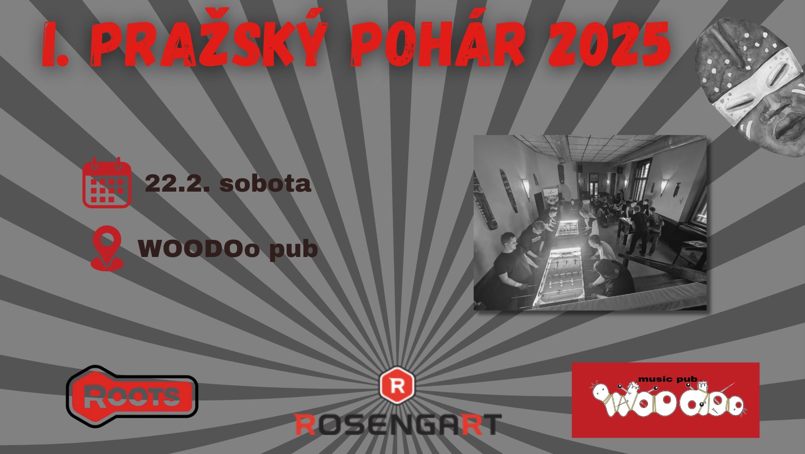 I. Pražský pohár 2025 ve Woodoo Pub