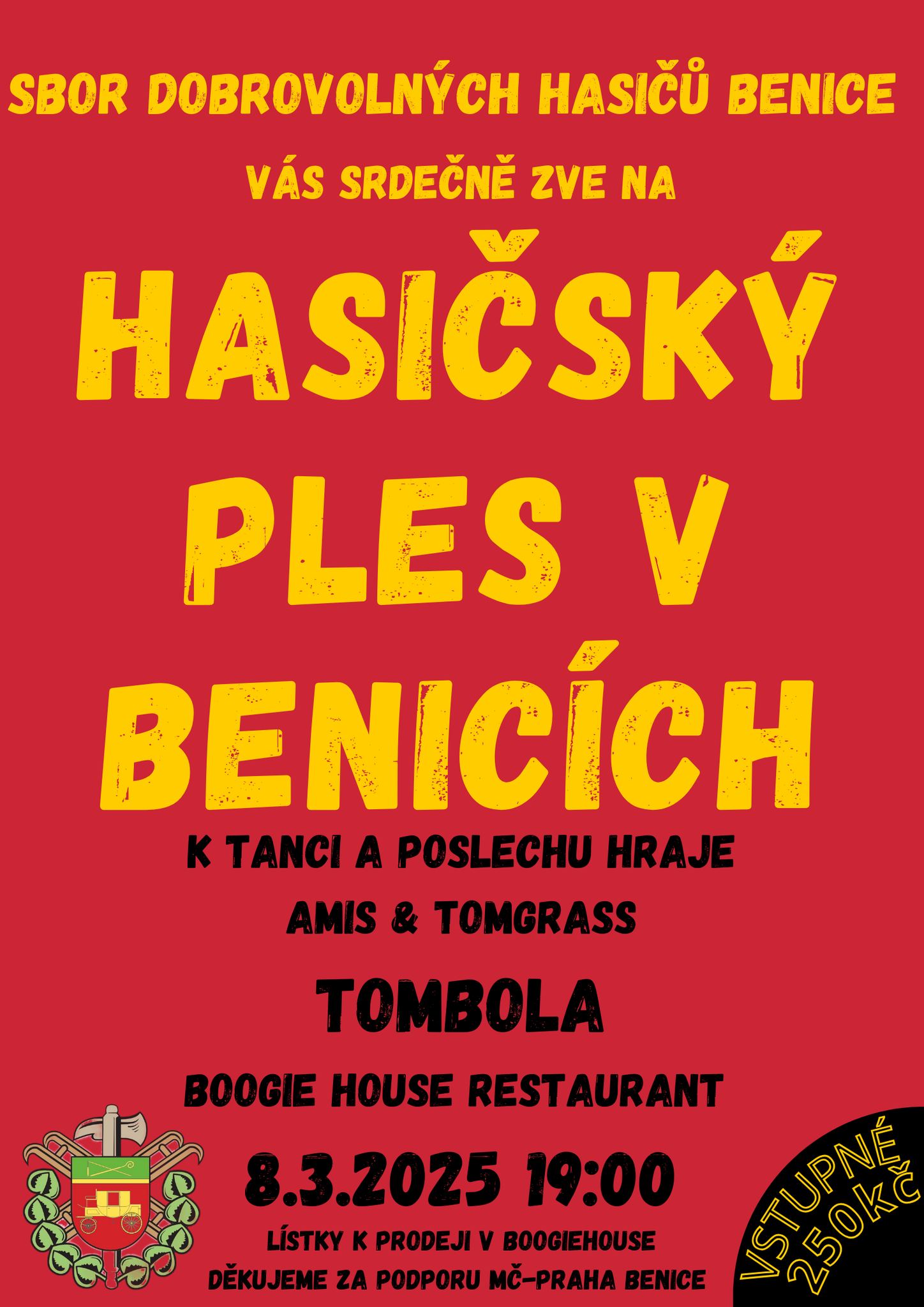 Hasičský ples v Benicích