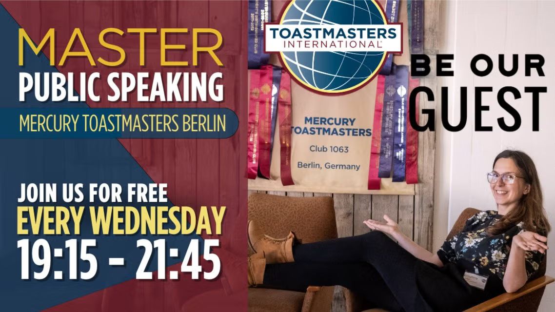 🚀 Learn Public Speaking with Mercury Toastmasters — Every Wednesday