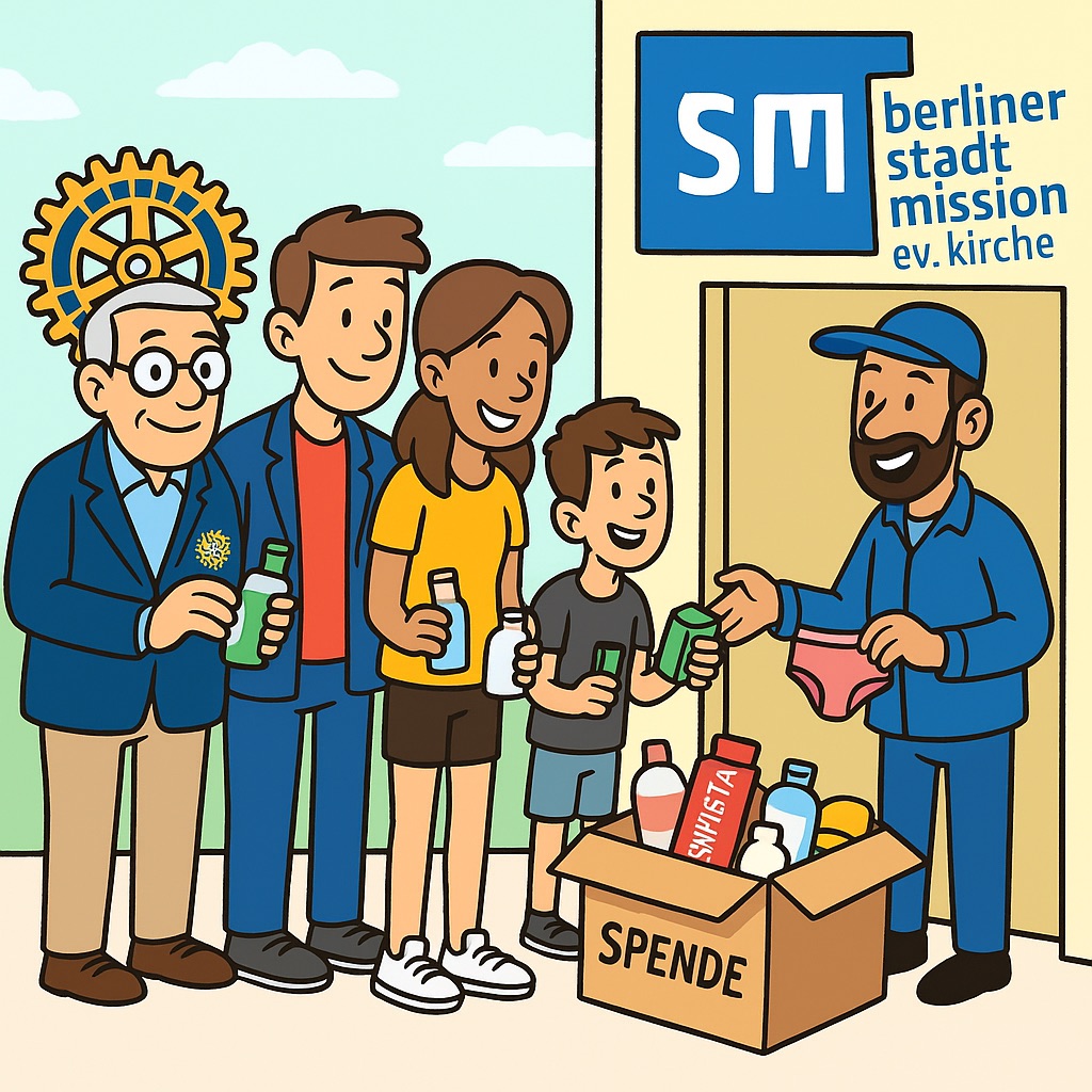 Übergabe an die Berliner Stadtmission