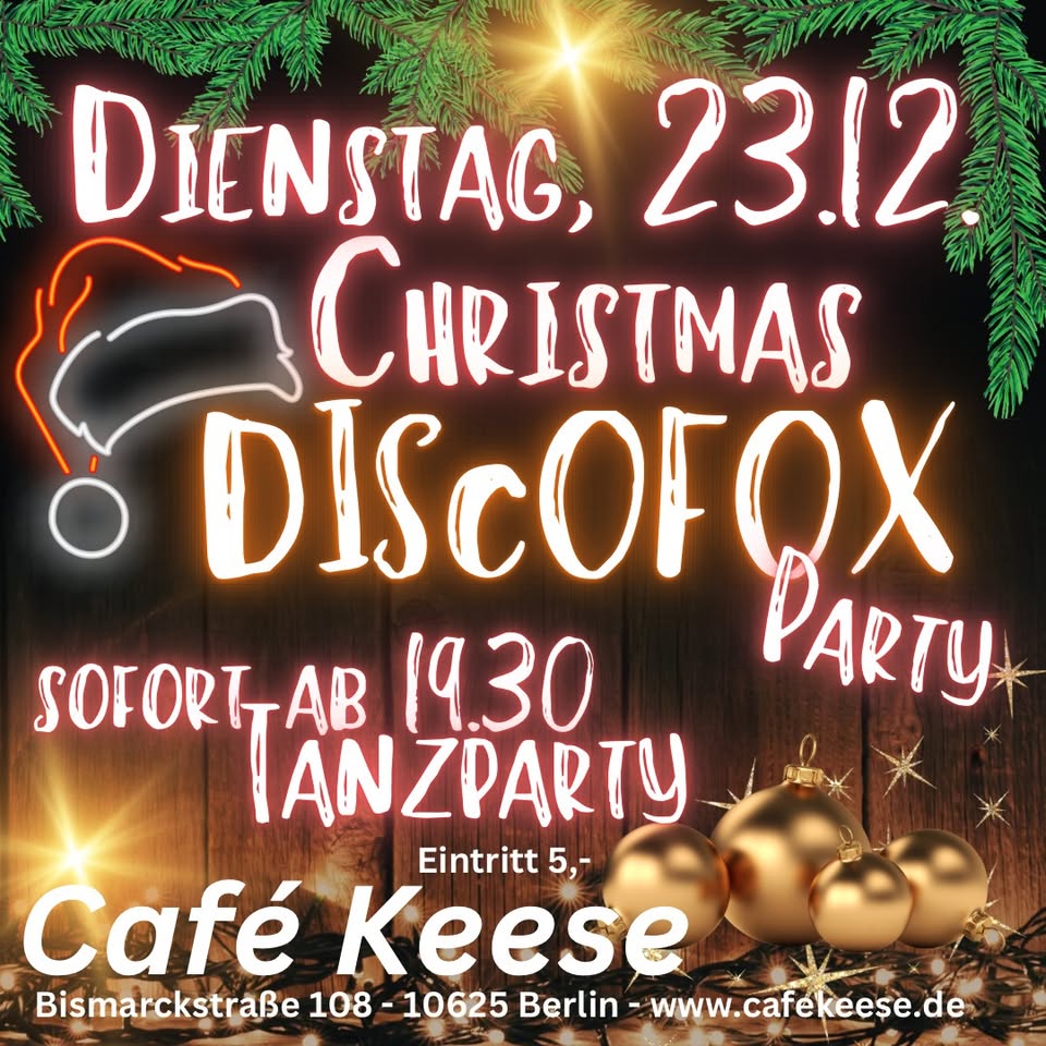 Christmas Disco Fox Party