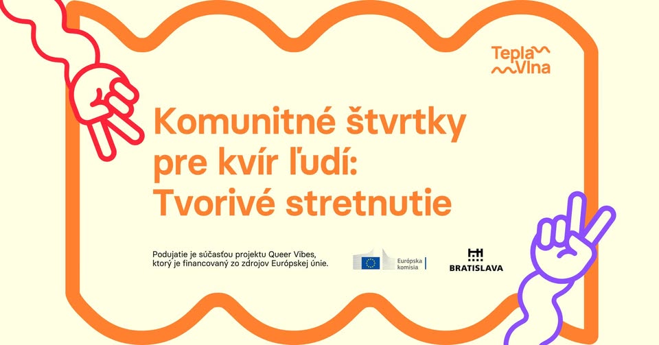 Komunitné štvrtky pre kvír ľudí: Tvorivé stretnutie