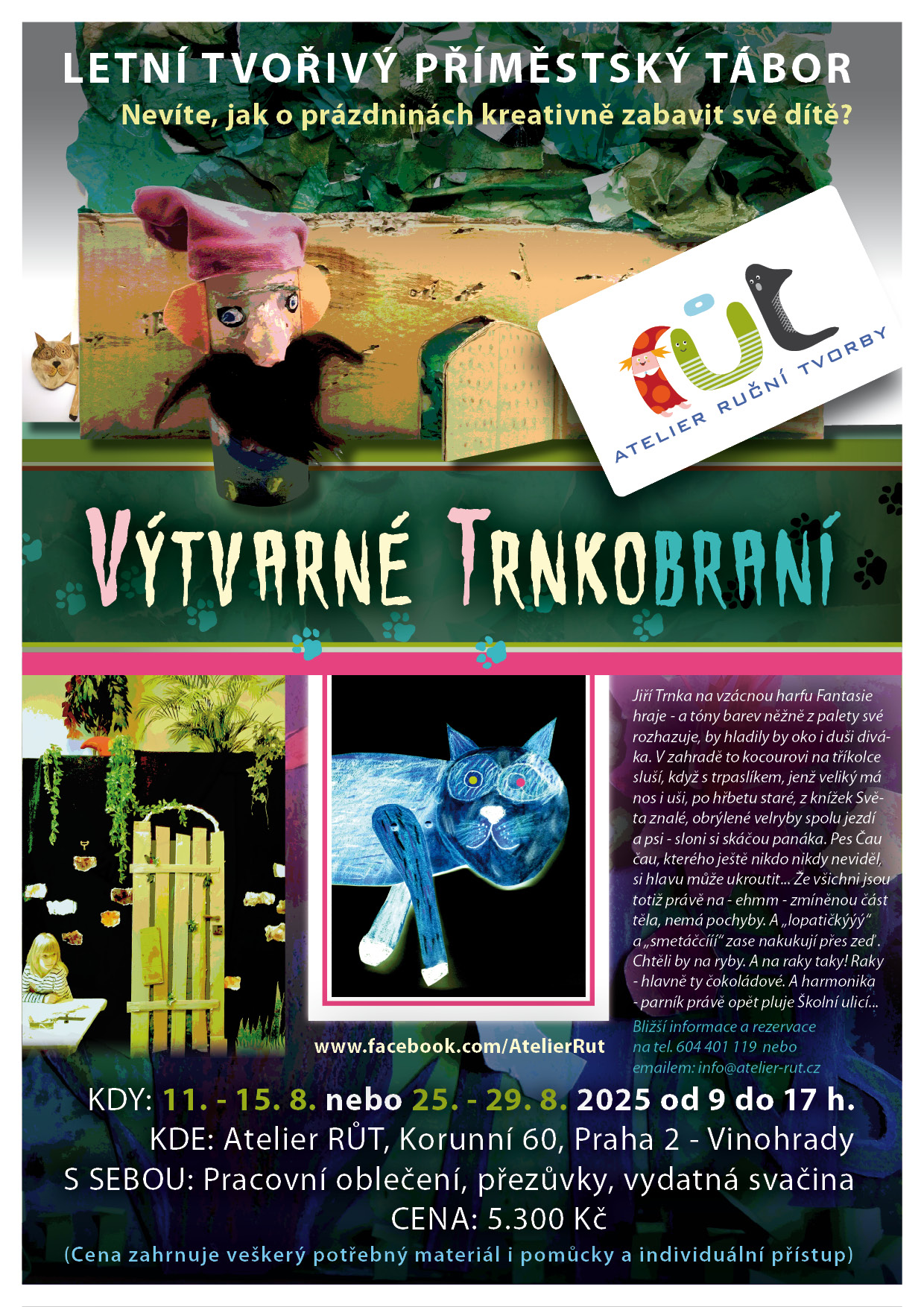 Dětský výtvarný příměstský tábor - Výtvarné Trnkobraní