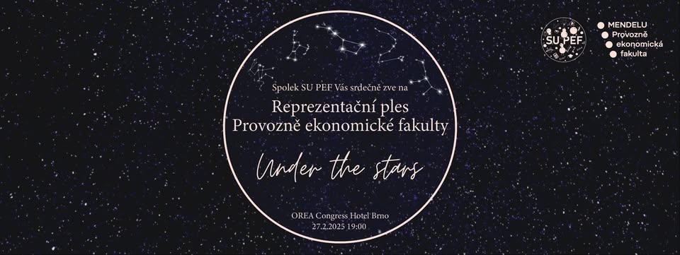 Reprezentační ples Provozně ekonomické fakulty - Under the stars