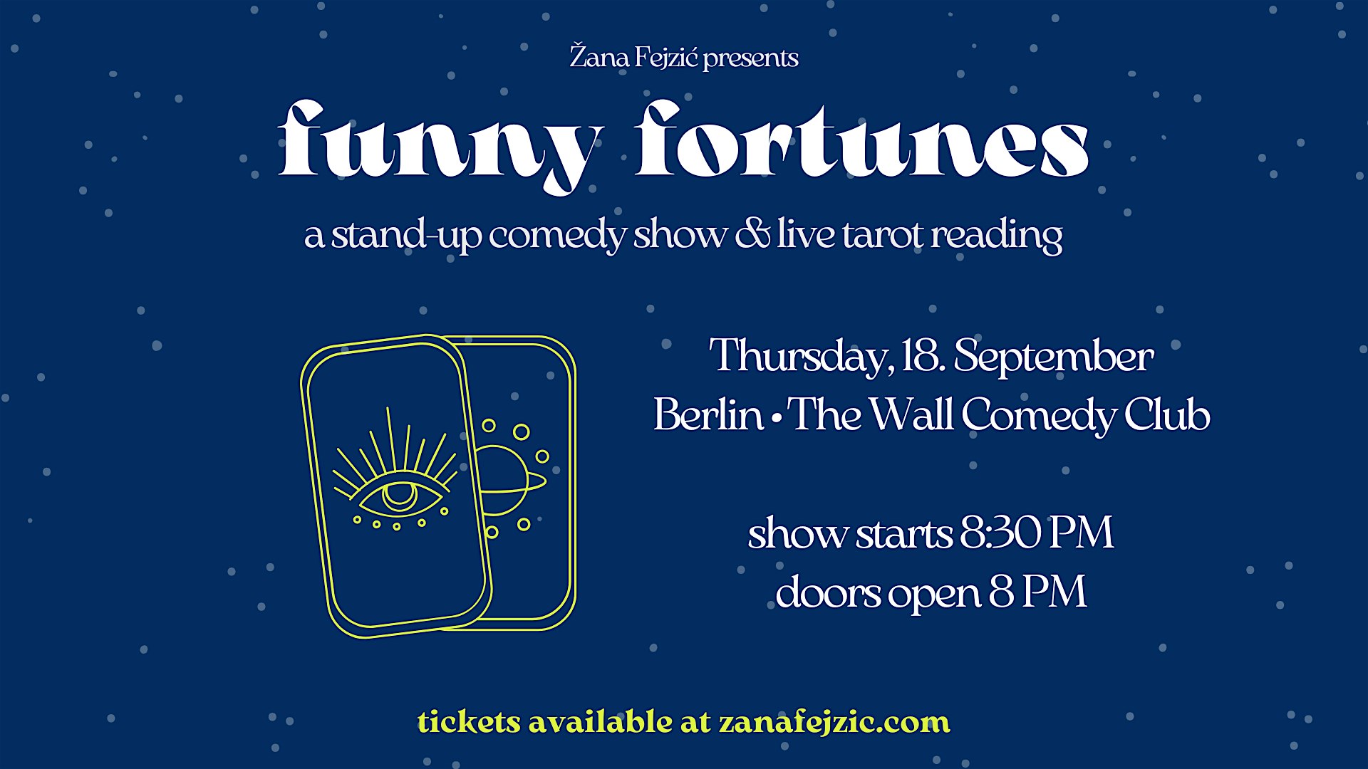 Funny Fortunes: A Stand-Up Comedy Show & Live Tarot Reading (Berlin)