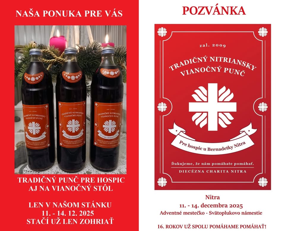 Tradičný vianočný punč pre Hospic v Nitre