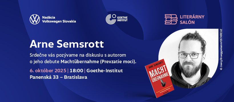 Literárny salón: Politológ a aktivista Arne Semsrott