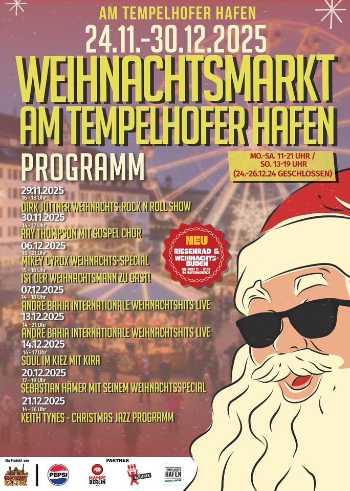 Weihnachtsmarkt Tempelhofer Hafen