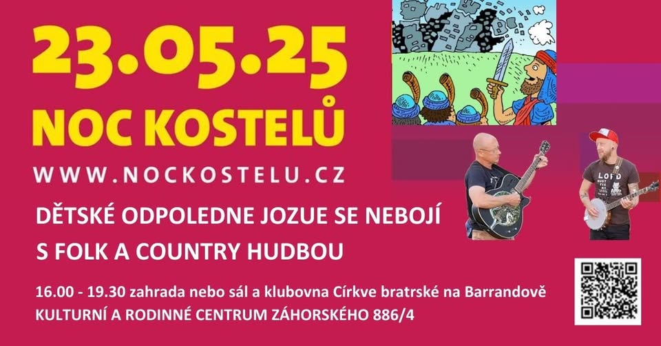 Dětské odpoledne Jozue se nebojí s folk a country hudbou na Barrandově