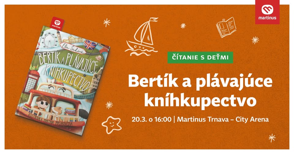 Knižná beseda s Ellie Šedivou: Bertík a plávajúce kníhkupectvo