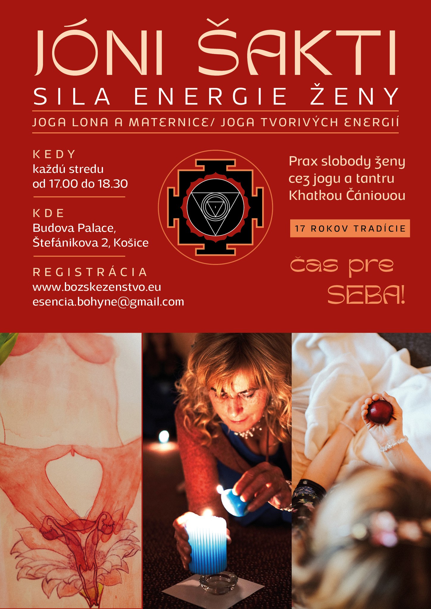 Joga tvorivých energií podľa majsterky Umy Dinsmore Tuli, stredy, Košice