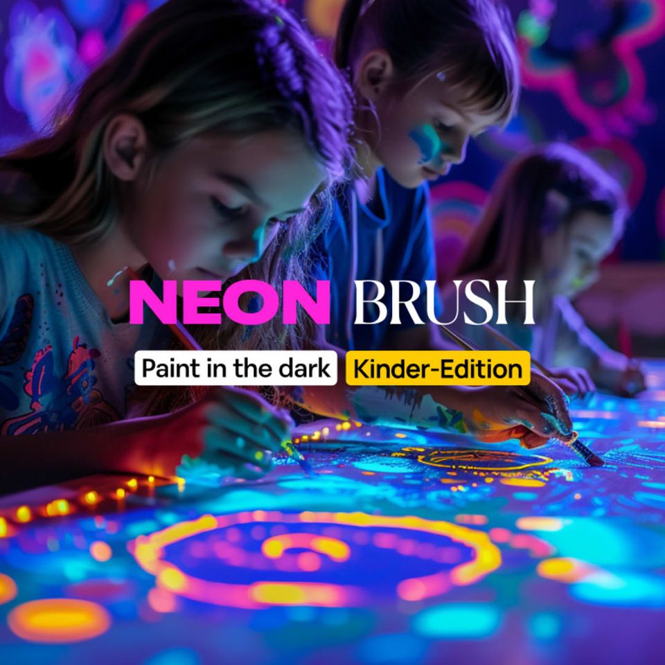 Neon Brush Kids: De Neonverf Experience voor het hele gezin | Amsterdam