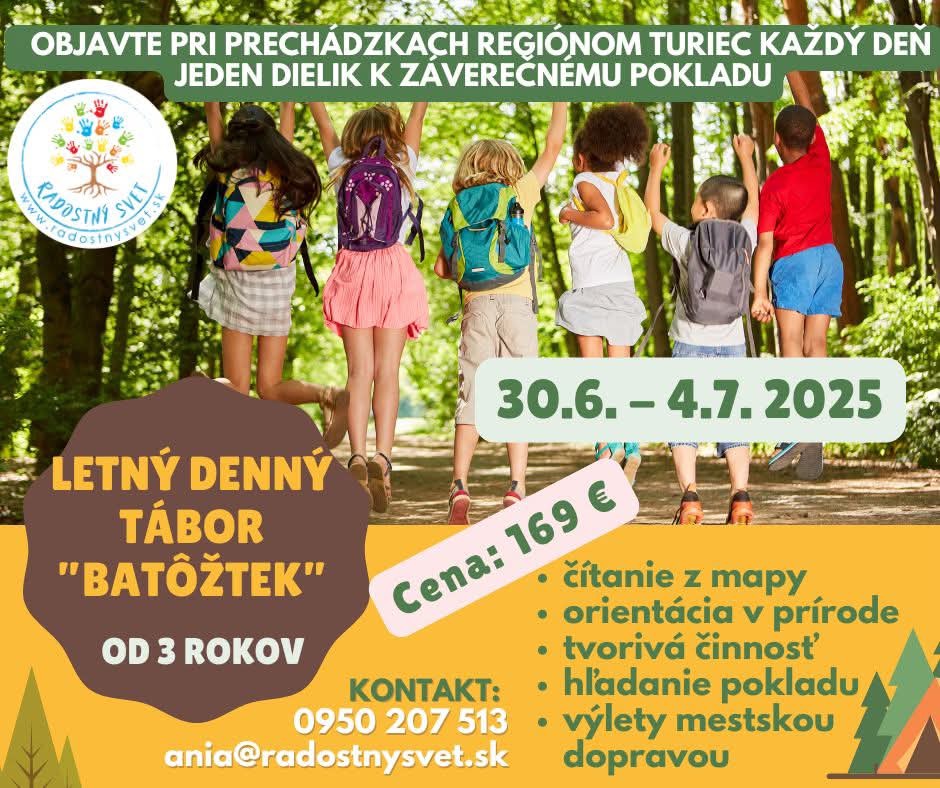 Dobrodružný letný denný tábor “Batôžtek”