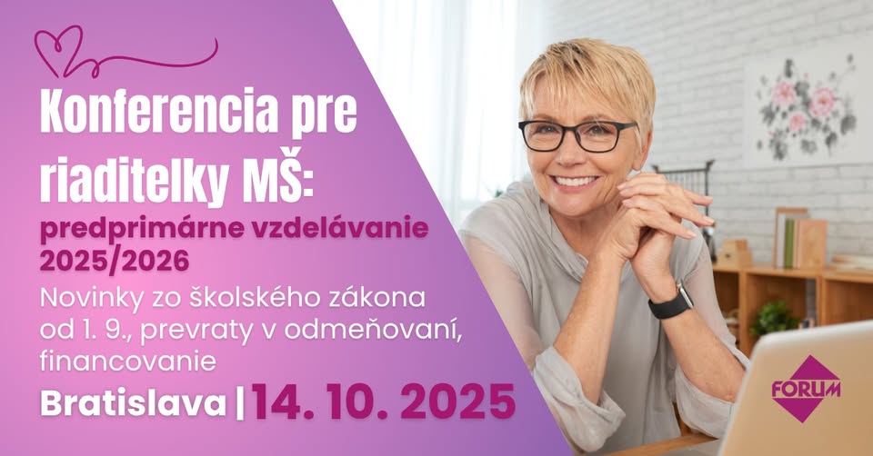 Legislatívny bič pre riaditeľky MŠ: predprimárne vzdelávanie 2025/2026
