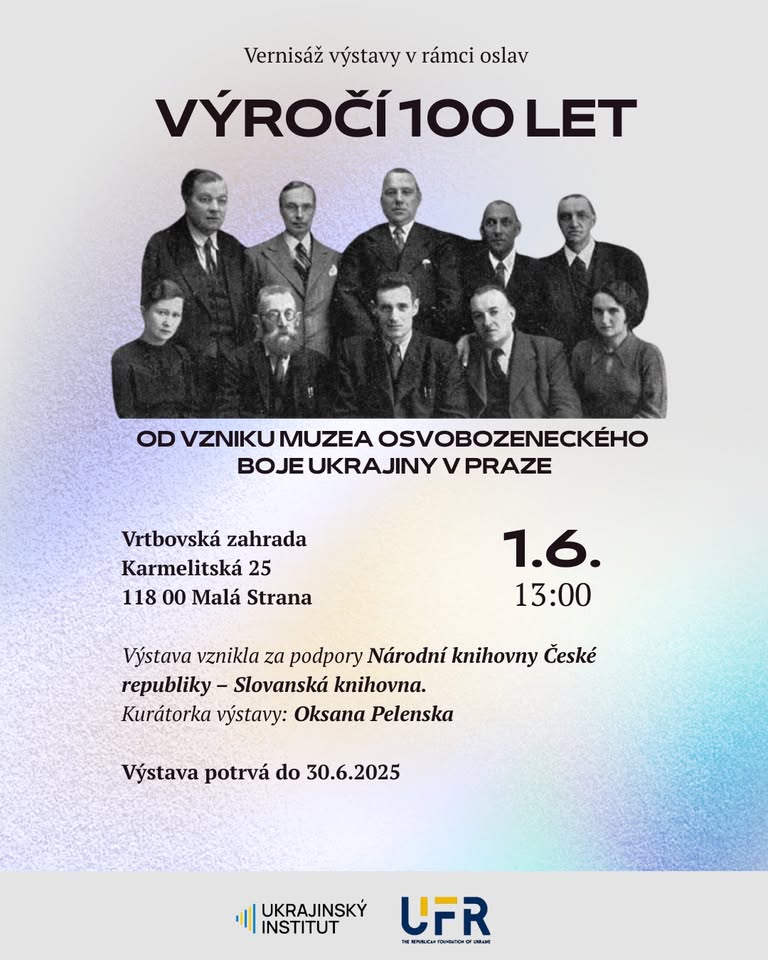 Vernisáž výstavy "100 let od vzniku Muzea osvobozeneckého boje Ukrajiny v Praze"