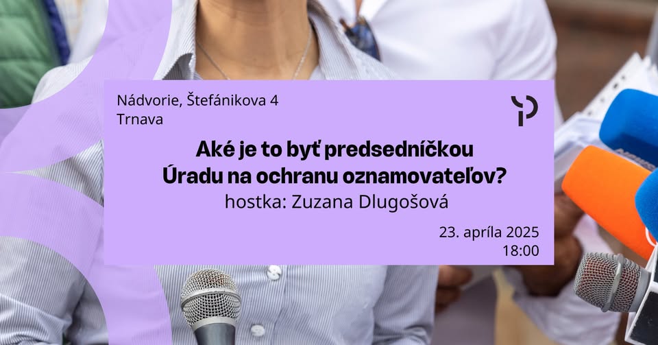 Aké je to byť predsedníčkou Úradu na ochranu oznamovateľov?
