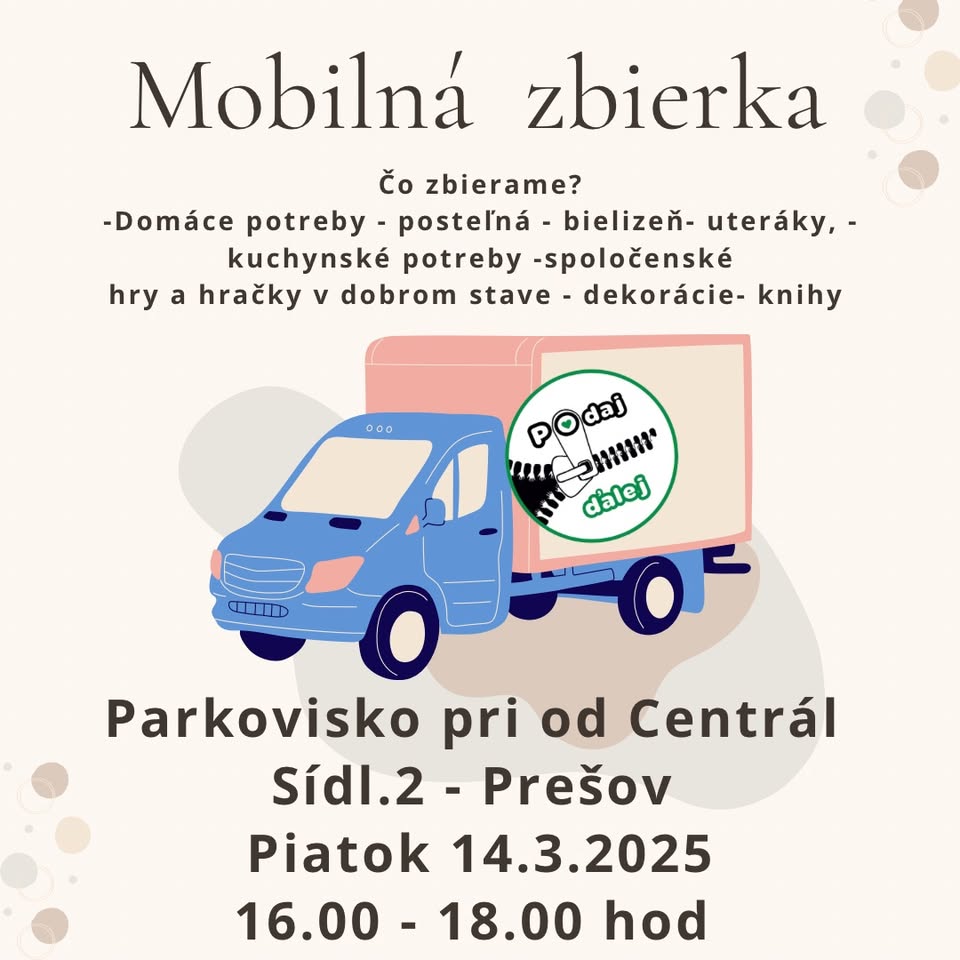 Mobilná zbierka Podaj ďalej