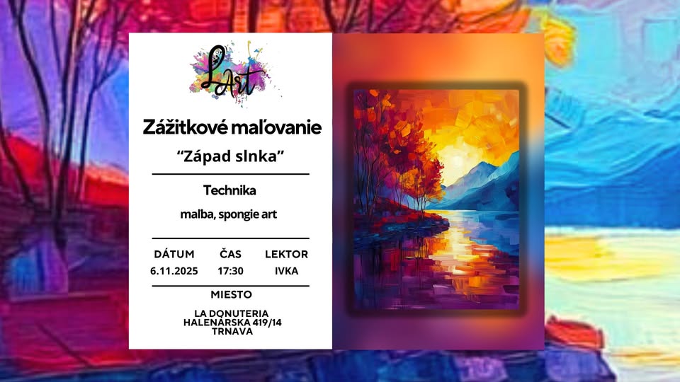 Zážitkové maľovanie - Západ slnka