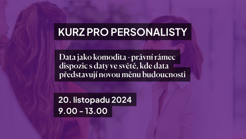 Kurz: Data jako komodita