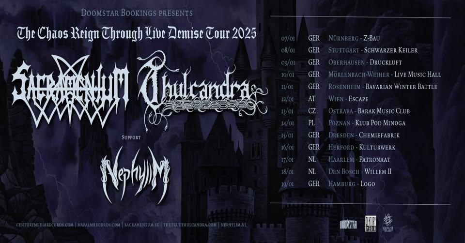 Thulcandra + Sacramentum / LIVE MUSIC HALL / Weiher