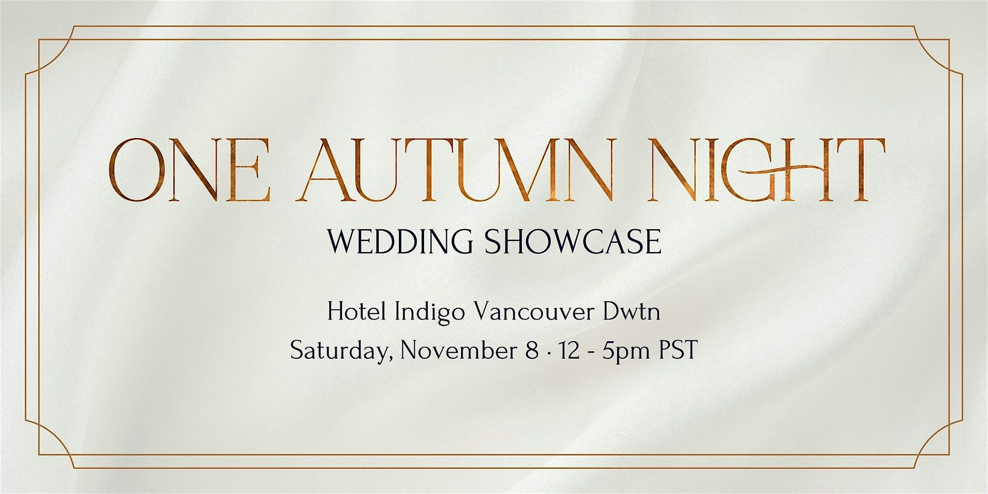One Autumn Night Wedding Show