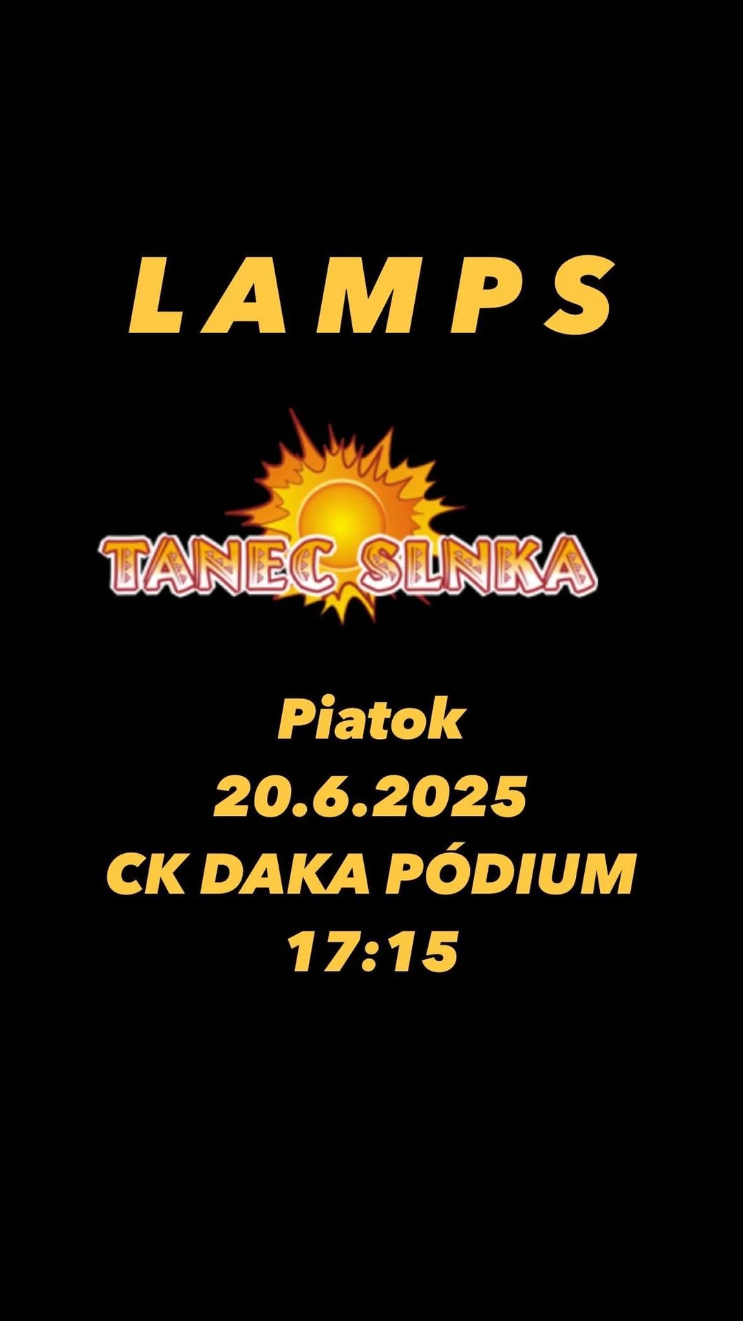 LAMPS na TANEC SLNKA 2025