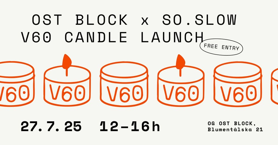 OST BLOCK x So.Slow V60 candle launch pop-up
