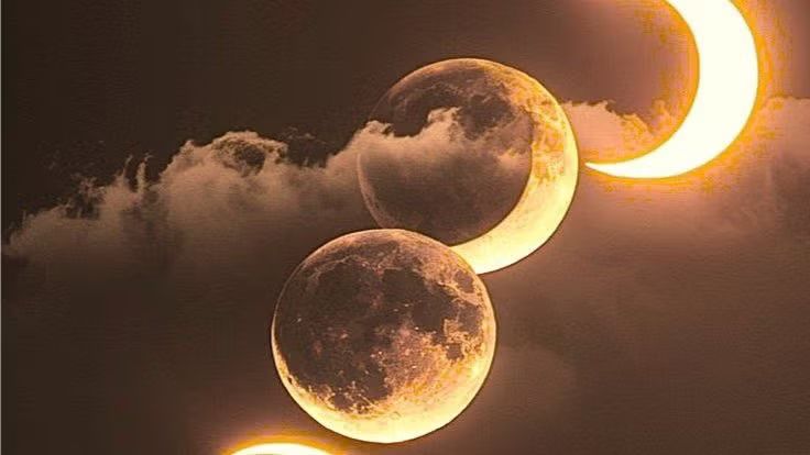 New moon astrology circle