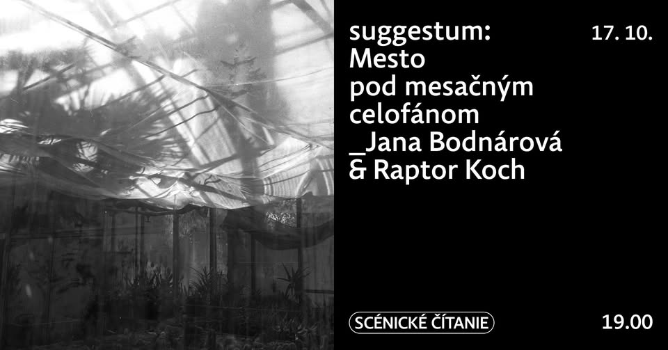 suggestum: Mesto pod mesačným celofánom_Jana Bodnárová & Raptor Koch