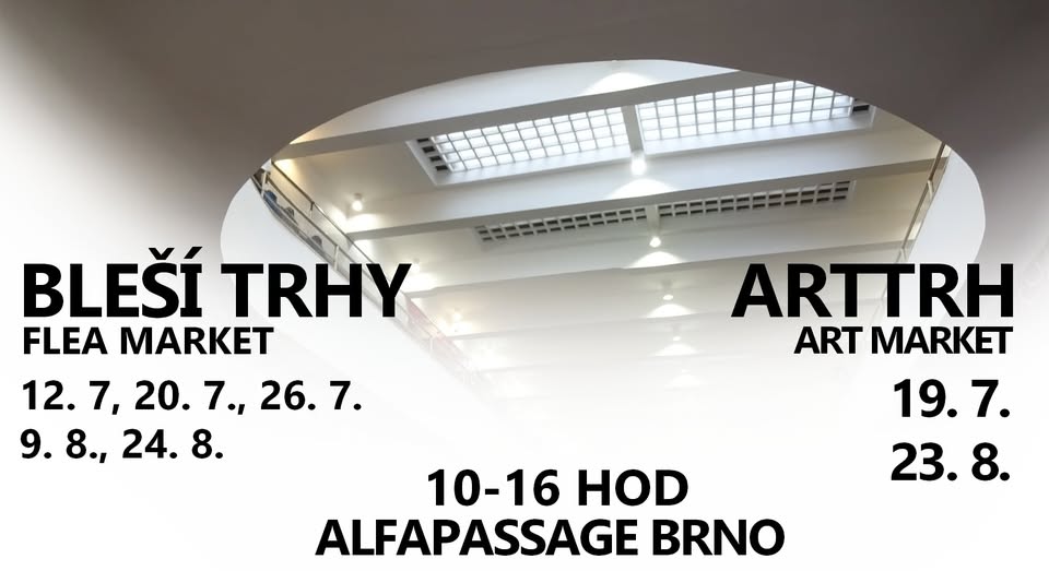 Bleší trh - flea market  ALFAPASSAGE Brno