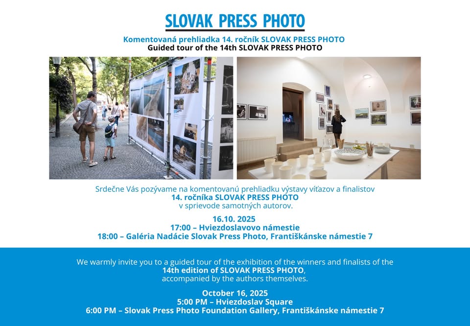 Komentovaná prehliadka výstavy víťazov a finalistov 14. ročníka SLOVAK PRESS PHOTO