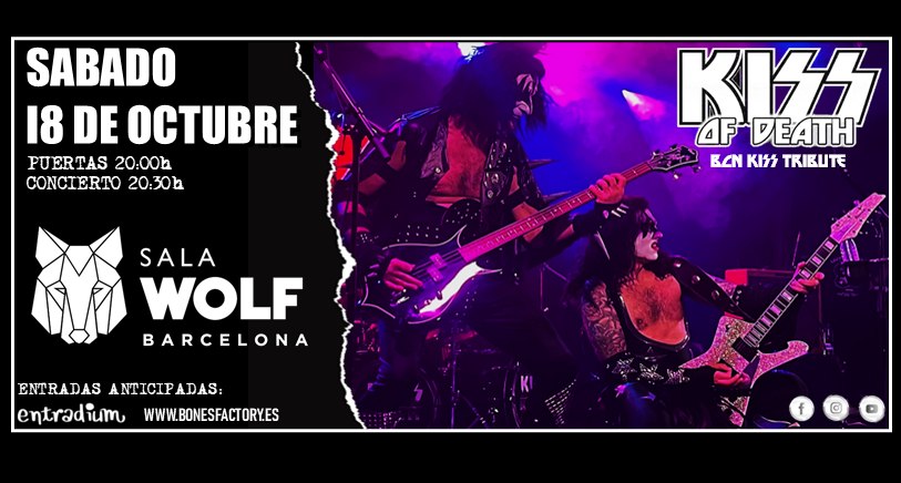 Kiss of Death at Sala Wolf - Barcelona
